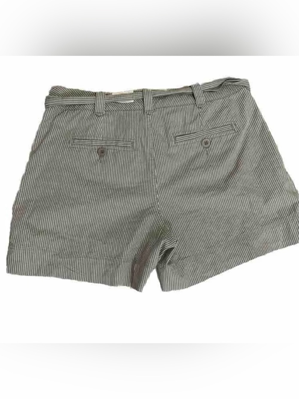 NWT St. John’s Bay Beachy Coastal Tie Waist Cotton Shorts Size 14 Preppy Classy - Picture 2 of 9